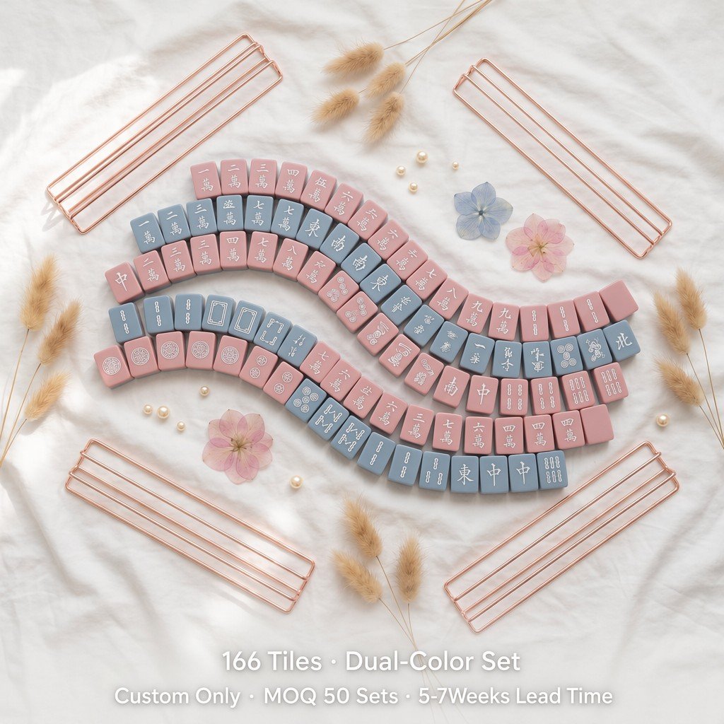 Signature Acrylic Mahjong Sets – 166 Tiles for B2B Supply
