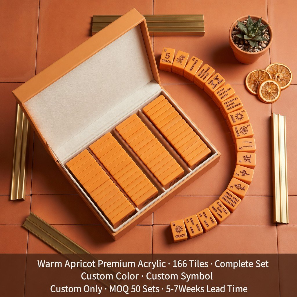 Minimalist Modern Acrylic Mahjong Sets – 166 Tiles for B2B Supply