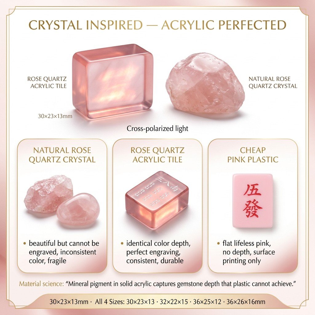 Modern Clear Acrylic Mahjong Sets – 166 Tiles for B2B Supply — view 4