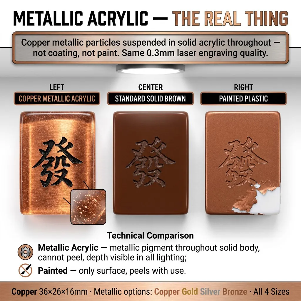 Engraved Detail Acrylic Mahjong Sets – 166 Tiles for B2B Supply — view 4