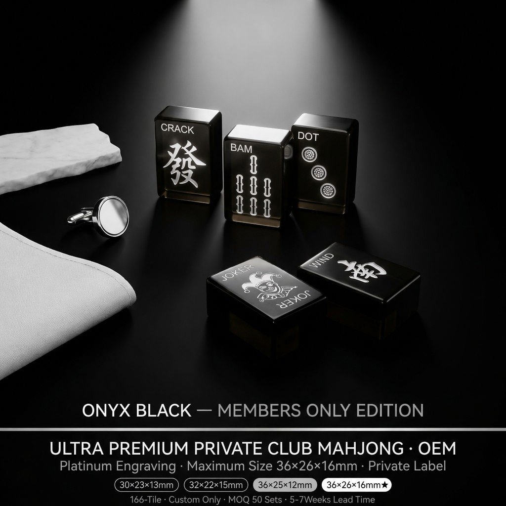 White Acrylic Mahjong Sets – 166 Tiles for B2B Supply