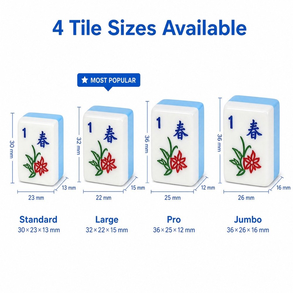 Blue Acrylic Mahjong Sets – 160 Tiles for B2B Supply — view 3