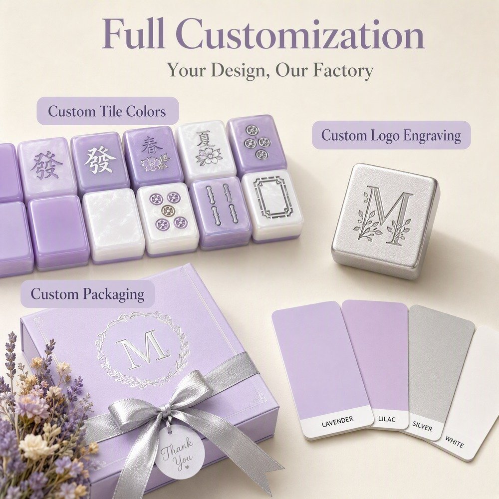 4-Layer Acrylic Mahjong Sets – 160 Tiles for B2B Supply (CS-118) — view 4