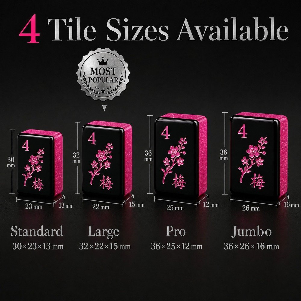 Hot Pink Acrylic Mahjong Sets – 160 Tiles for B2B Supply — view 3