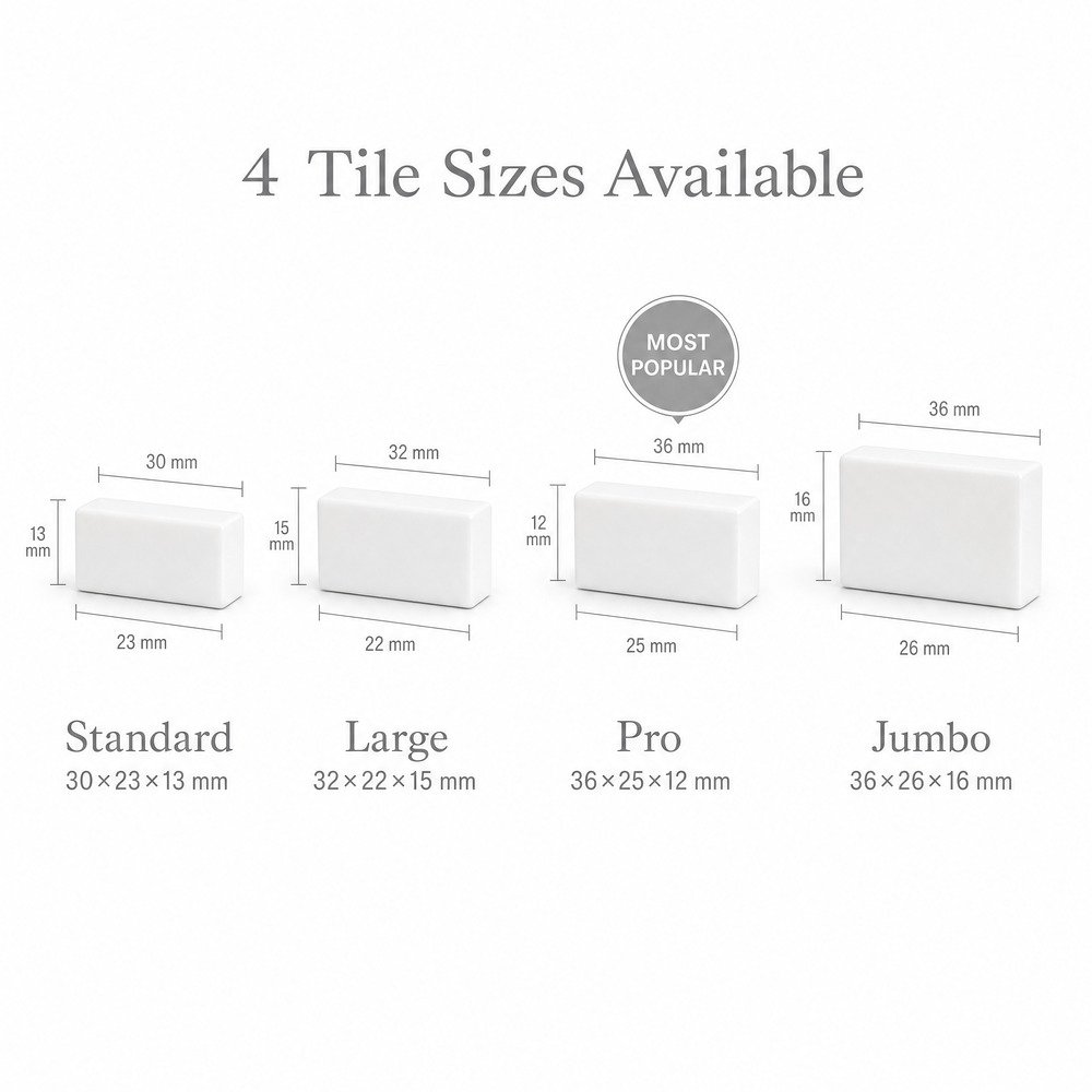White Acrylic Mahjong Sets – 160 Tiles for B2B Supply — view 3