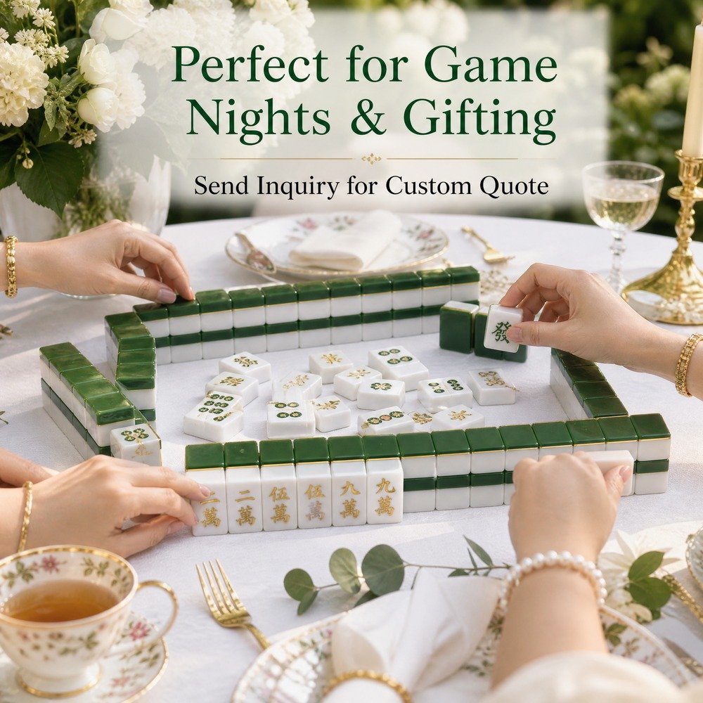 Luxury Acrylic Mahjong Sets – 160 Tiles for B2B Supply — view 6